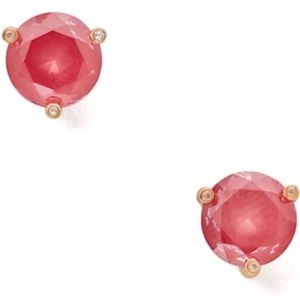 Kate Spade Rise & Shine Studs coral pink large 0.43”